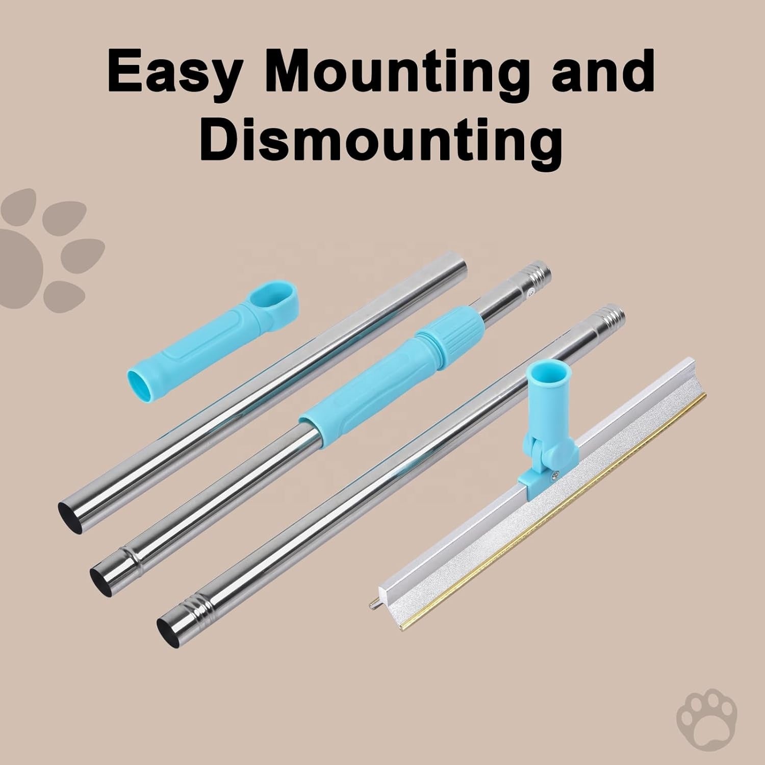 Pet hair removal rake